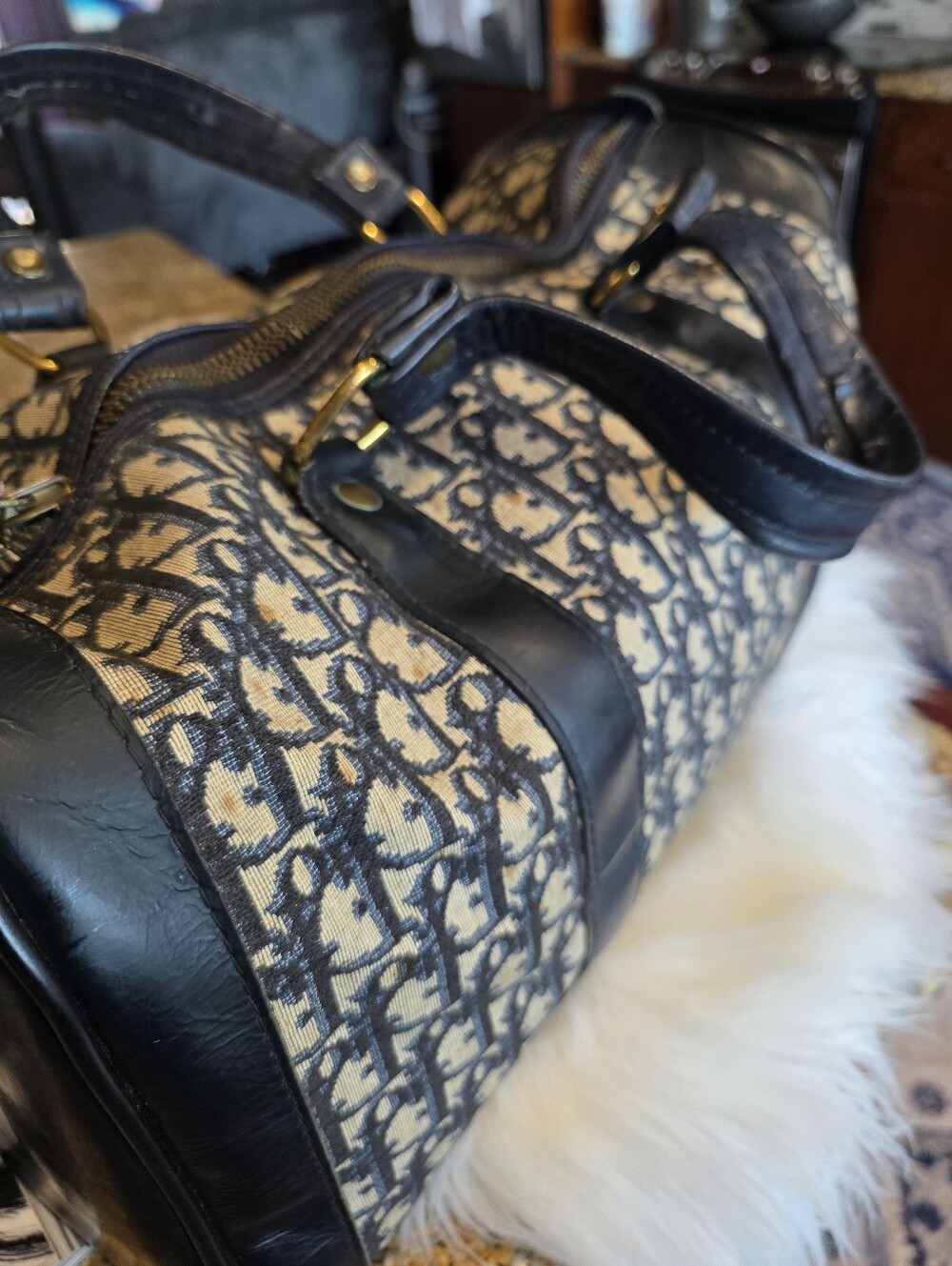 ✨️Dior✨️ duffel bag with leather trim. - Picture 16 of 16